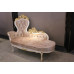 Custom European Luxury Princess Lounger Solid Wood Leather Art Princess Chair Bedroom New Classical Sofa Chair