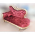 Custom European Luxury Princess Lounger Solid Wood Leather Art Princess Chair Bedroom New Classical Sofa Chair