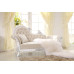 Custom European Luxury Princess Lounger Solid Wood Leather Art Princess Chair Bedroom New Classical Sofa Chair