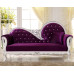 Custom European Luxury Princess Lounger Solid Wood Leather Art Princess Chair Bedroom New Classical Sofa Chair