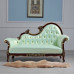 Custom European Luxury Princess Lounger Solid Wood Leather Art Princess Chair Bedroom New Classical Sofa Chair