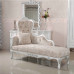 Custom European Luxury Princess Lounger Solid Wood Leather Art Princess Chair Bedroom New Classical Sofa Chair