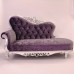 Custom European Luxury Princess Lounger Solid Wood Leather Art Princess Chair Bedroom New Classical Sofa Chair