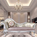 Custom European Luxury Princess Lounger Solid Wood Leather Art Princess Chair Bedroom New Classical Sofa Chair
