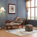 European Solid Wood Empress Chair Classic Fabric Sofa Bedroom Countryside Empress Chair Recliner Chinese Empress Chair