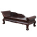 African Sapele Indonesian Teak Princess Bed Lounger Wide Leaf Yellow Sandalwood Beauty Lounger Redwood Furniture