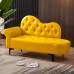 Scandinavian Luxury Leather Sofa Bedroom Furniture Princess Lounger Single Double