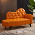 Scandinavian Luxury Leather Sofa Bedroom Furniture Princess Lounger Single Double