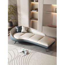 Modern Minimalist Arc Sofa Small Living Room Recliner Hotel Inn Leisure Beauty Bed Customized