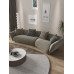 Italian Minimalist Fabric Sofa Nordic Simple Corner Curve Designer