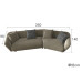 Italian Minimalist Fabric Sofa Nordic Simple Corner Curve Designer