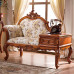 American Wooden Telephone Chair Genuine Leather Noblewoman Chair Lazy Chair Balcony Beauty Tester Single Person Sofa European Noblewoman Sofa