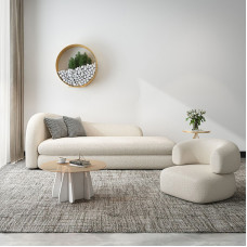 Modern Minimalist Sheep Velvet Royal Chair Sofa Scandinavian Small Arc Designer Creative Small Sofa Chair