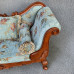 American Luxury Princess Chair Bedroom Beauty Couch Fabric Single Sofa Empress Chair Solid Wood European Luxury Princess Chair