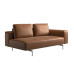 Scandinavian Luxury Leather Sofa Chair Lounge Recliner Small Living Room Chaise Office Single TeteaTete