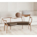 Creative Relaxing Chair Classic Sofa Chair North American Black Walnut Recliner Royal Chair Couple Chair