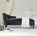 American Country Solid Black Velvet Royal Chair Italian Nordic Willow Ding Lounge Sofa Beauty Bed Single Person