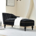 American Country Solid Black Velvet Royal Chair Italian Nordic Willow Ding Lounge Sofa Beauty Bed Single Person