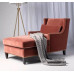 American Country Fabric Royal Chair Nordic Ink Green Lazy Recliner French Casual Royal Sofa Hotel Royal