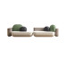 Scandinavian Creative Lounge Sofa Irregular Hotel Lobby Design