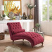 American Country Bedroom Solid Cloth Upholstered Luxury Princess Chair Nordic Buckle Recliner French Casual Beauty Couch
