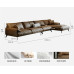 Luxurious Minimalist Italian Style 3Seater Sofa