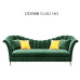 Small Bedroom Luxury Princess Relaxing Chair Loveseat Sofa Bed Single Solid Wood Living Room Sofa Set