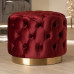 American New Silk Velvet Upholstered Vanity Footstool Hat Rack Custom Luxury Round Dressing Stool American New Silk Velvet Upholstered Vanity Footstool Hat Rack Custom Luxury Round Dressing Stool