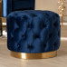 American New Silk Velvet Upholstered Vanity Footstool Hat Rack Custom Luxury Round Dressing Stool American New Silk Velvet Upholstered Vanity Footstool Hat Rack Custom Luxury Round Dressing Stool