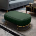 Modern Luxury Solid Wood Living Room Sofa Stool Shoe Stool Stainless Steel Footrest Leather Bedroom Bed Foot Stool