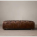 Leather American Sofa Stool Shoes Ottoman Bedroom Cabinet Waxed Leather Industrial Retro Footstool Leather American Sofa Stool Shoes Ottoman Bedroom Cabinet Waxed Leather Industrial Retro Footstool