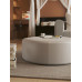 Adult Shanghai Leather Ottoman Round Market Fabric Foot Stool Shoe Changing Teac Table Stool Home