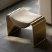 Italian Luxury Genuine Leather Footstool Minimalist Designer Customized Guest Tea Stool