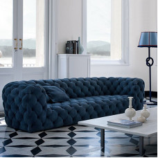 American Light Luxury Genuine Leather Sofa Small Villas Italian Creative Buckle Sofa American Light Luxury Genuine Leather Sofa Small Villas Italian Creative Buckle Sofa