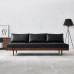 Scandinavian Living Room Leather Sofa Retro Luxury Wood Scandinavian Living Room Leather Sofa Retro Luxury Wood