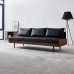 Scandinavian Living Room Leather Sofa Retro Luxury Wood Scandinavian Living Room Leather Sofa Retro Luxury Wood