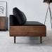 Scandinavian Living Room Leather Sofa Retro Luxury Wood Scandinavian Living Room Leather Sofa Retro Luxury Wood