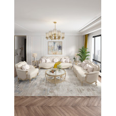 Light Luxury Modern Minimalist Wooden Luxurious American Leather Sofa Living Room French Cloud Sofa Coffee Table Furniture Light Luxury Modern Minimalist Wooden Luxurious American Leather Sofa Living Room French Cloud Sofa Coffee Table Furniture
