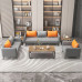 Leather Office Reception ThreeSeat Set for Modern Business Relaxation Leather Office Reception ThreeSeat Set for Modern Business Relaxation
