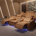 Private Villa Home Cinema Seating with Electric Leather Functionality Private Villa Home Cinema Seating with Electric Leather Functionality