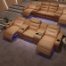 Private Villa Home Cinema Seating with Electric Leather Functionality Private Villa Home Cinema Seating with Electric Leather Functionality