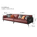 Modern Luxury ThreeSeater Leather Sofa Tea Table Set Modern Luxury ThreeSeater Leather Sofa Tea Table Set