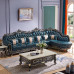 Luxury Mansion LShaped Genuine Leather Sofa