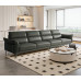 Italian Leather Sofa Minimalism Style Furniture