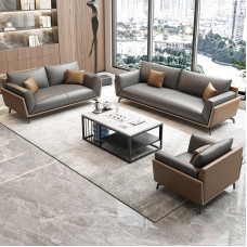 Office Reception ThreeSeat Leather Sofa Set Office Reception ThreeSeat Leather Sofa Set