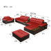 Genuine Leather Sofa Set Modern Minimalist for Family Rooms Genuine Leather Sofa Set Modern Minimalist for Family Rooms