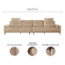 Leather Deep Adjustable Armrest Piano Key Sofa Leather Deep Adjustable Armrest Piano Key Sofa