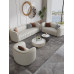 Italian Leather Sofa Living Room Small KTV 4 Seater Straight Row Sofa Set