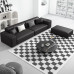 Italian Style Minimalist Tofu Leather Sofa 34 Person Italian Style Minimalist Tofu Leather Sofa 34 Person