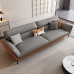 Italian minimalist leather sofa Scandinavian luxury head layer cowhide modern minimalist living room color block straight row furniture combination Italian minimalist leather sofa Scandinavian luxury head layer cowhide modern minimalist living room color block straight row furniture combination